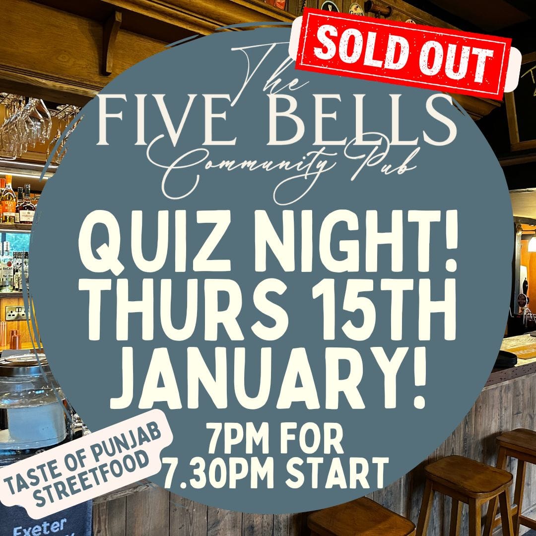 January Pub Quiz – SOLD OUT!