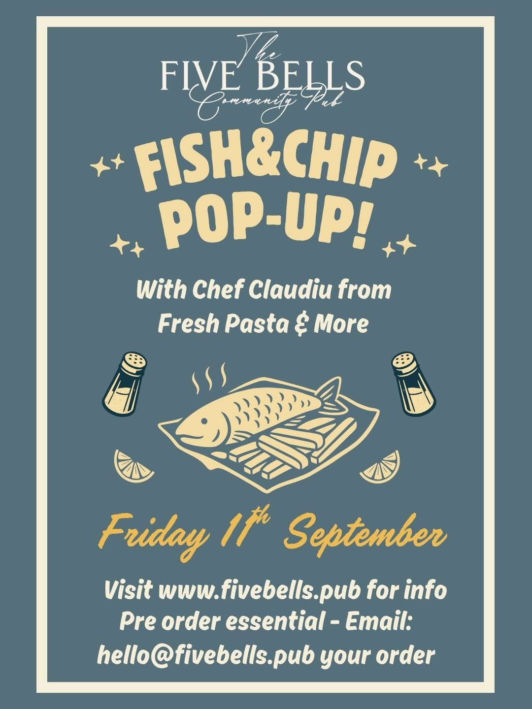 FISH & CHIPS KITCHEN POP-UP!