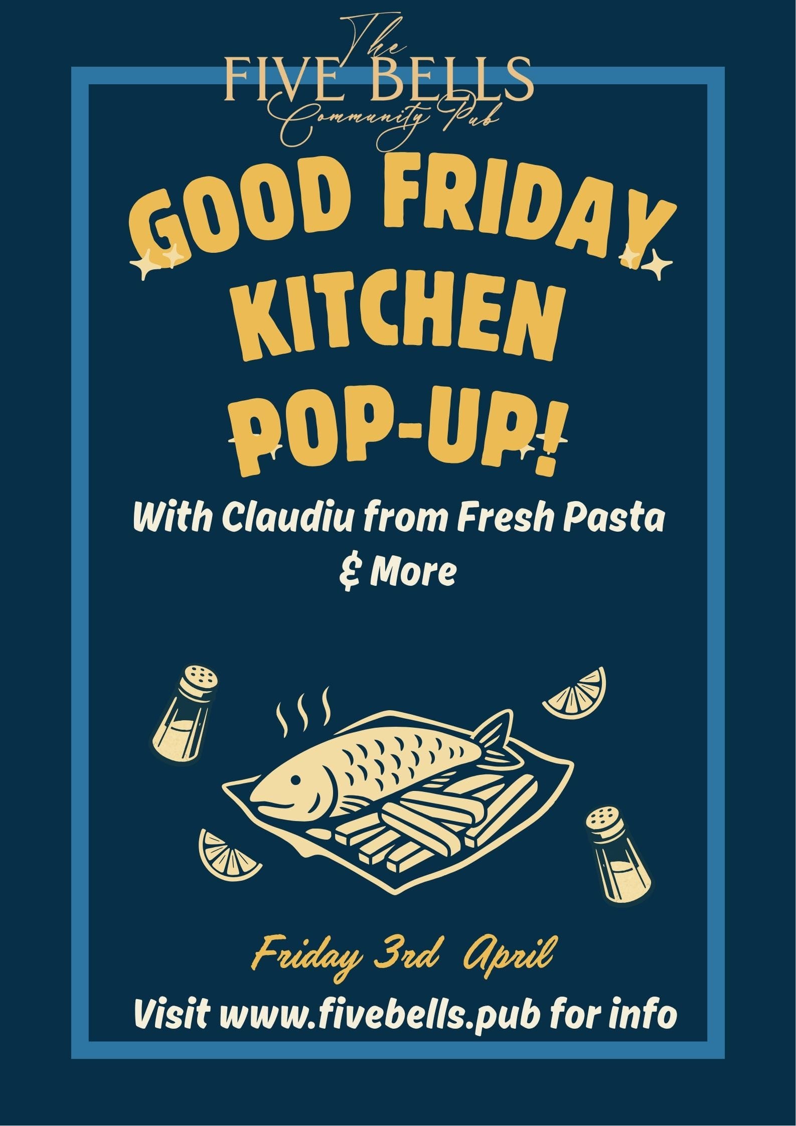KITCHEN POP-UP! Good Friday Fish Menu