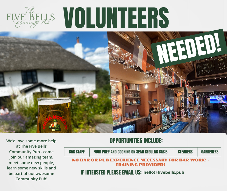 Green White Volunteer Needed Poster (Facebook Post)
