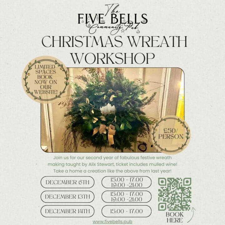 Wreath making poster a4 (1080 x 1080 px)