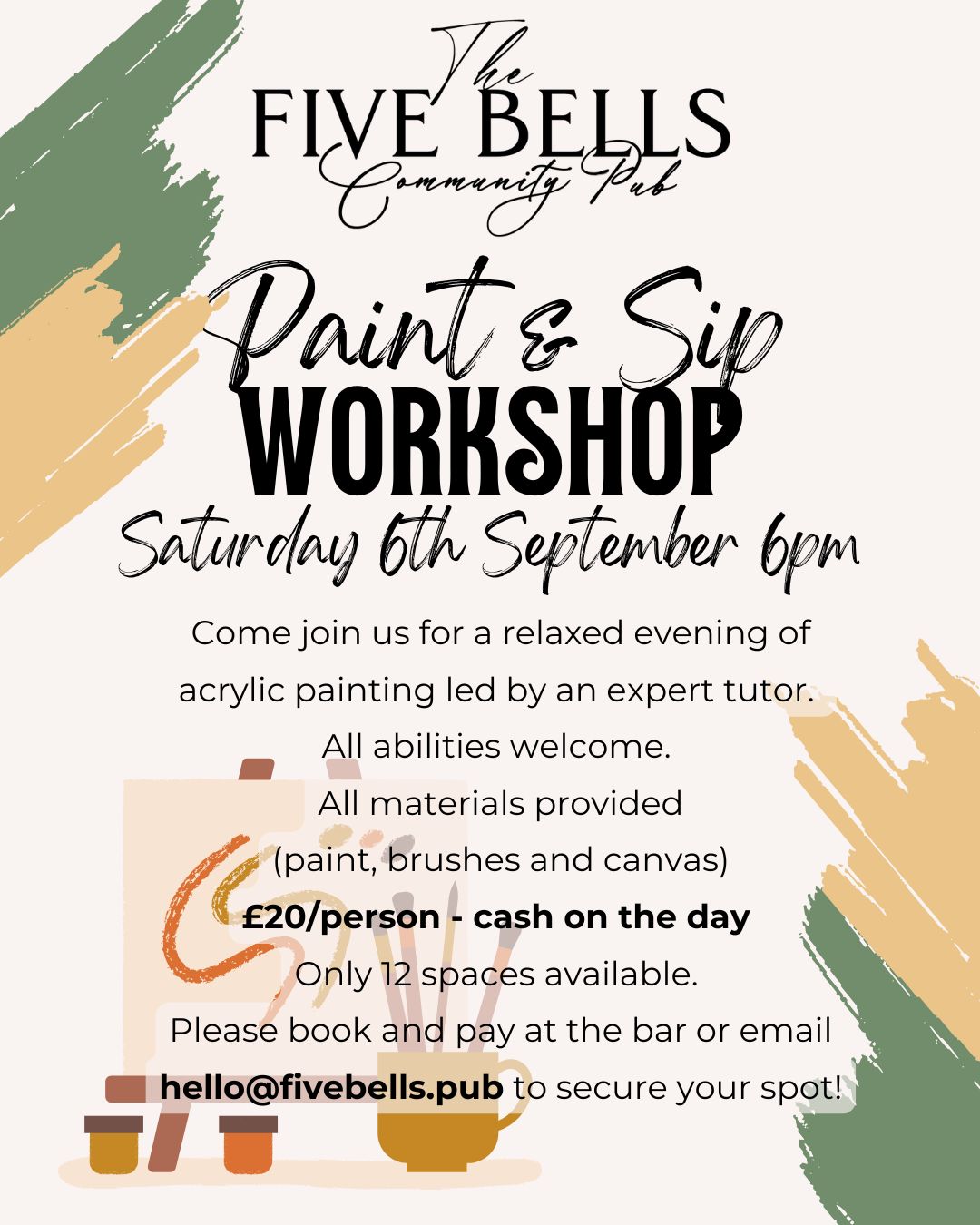 Yellow red brown simple colorful fun painting workshop flyer (instagram post (45))