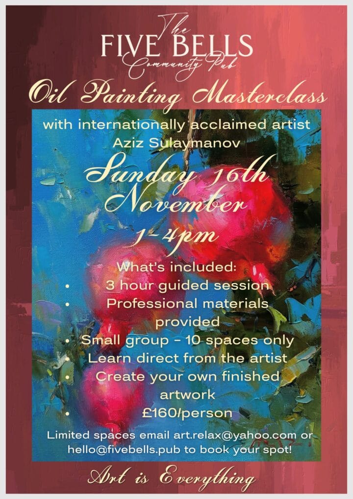 Yellow simple oil painting poster (2)