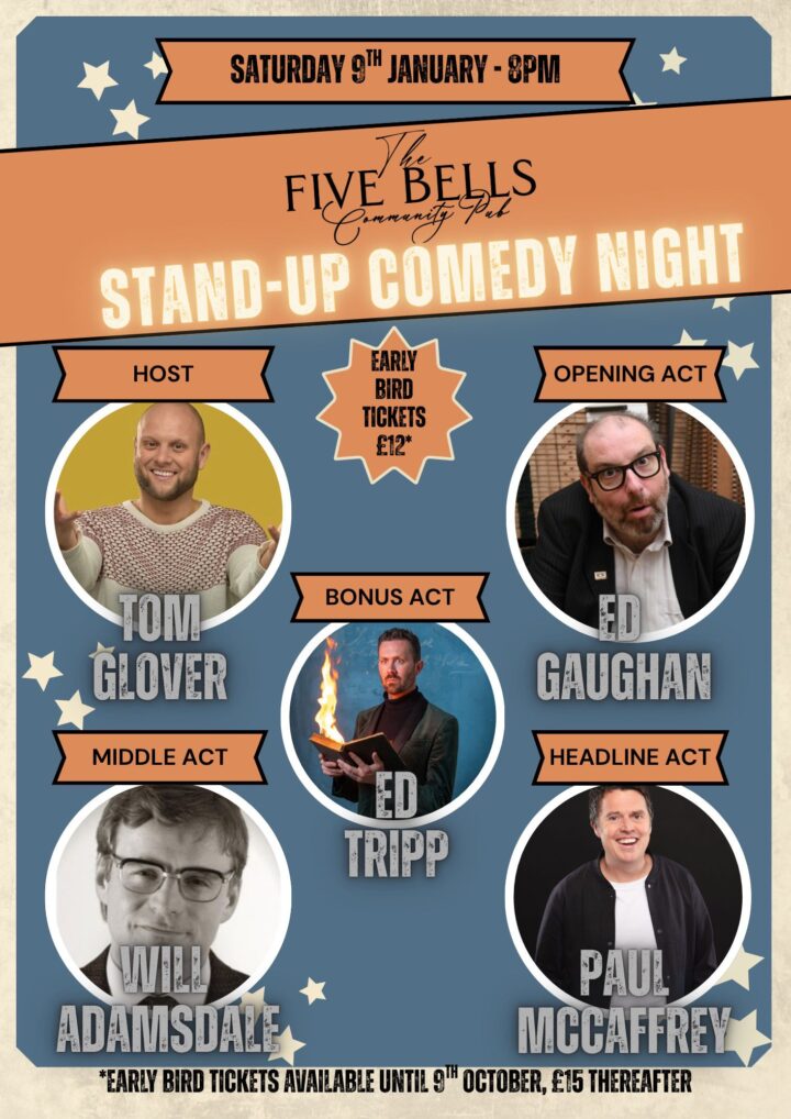 Comedy night 9 jan